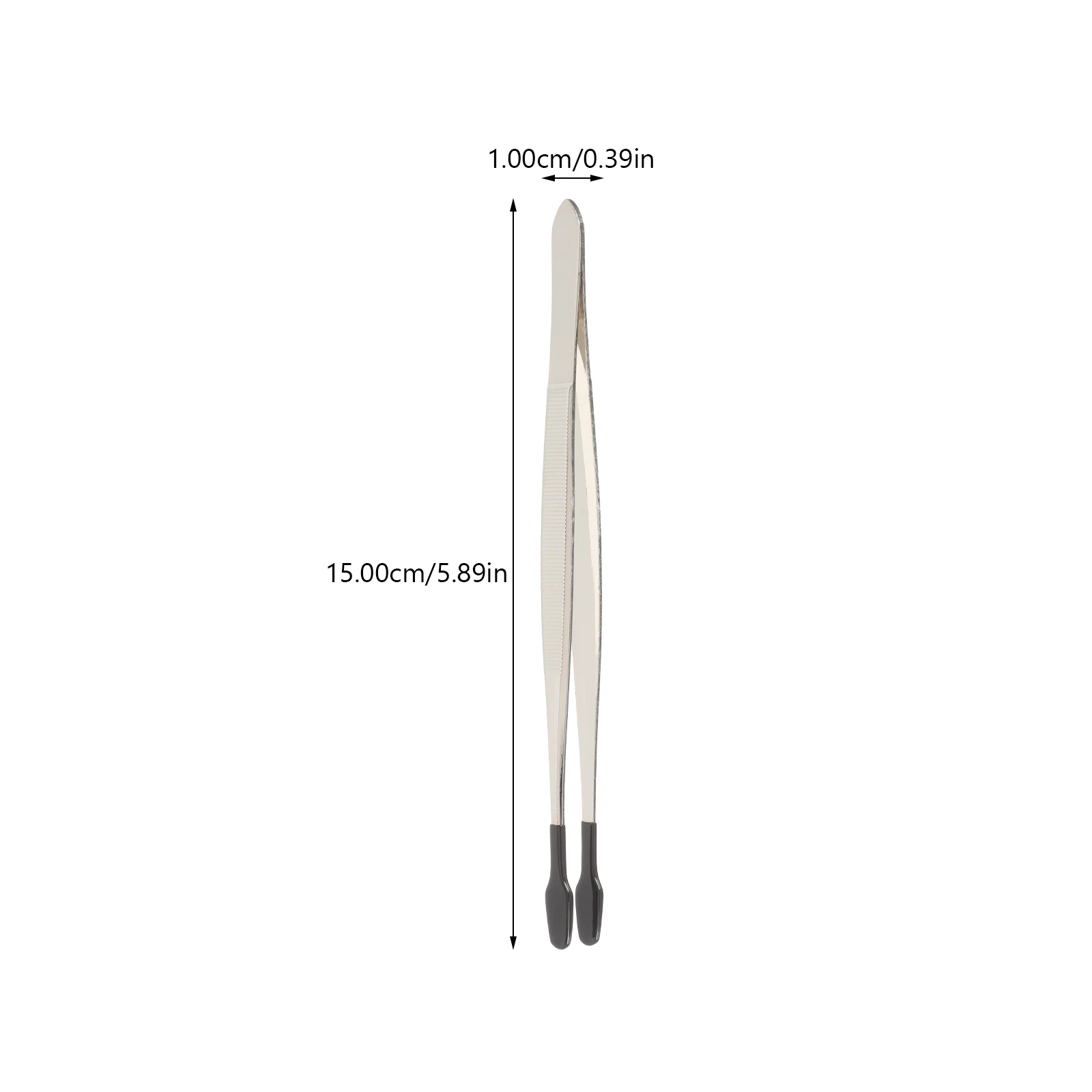 고무 팁 핀셋 고무 코팅 긴 핀셋 플랫 팁 비드 스탬프 코인 쥬얼리 핀셋 통 손 도구 / 수공구