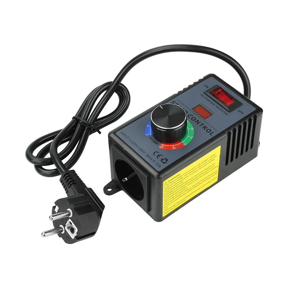 AC Motor Speed Controller 120V 15A 4000W with Overload Protection LED Display Fan Speed Controller Electronic Voltage Regulator