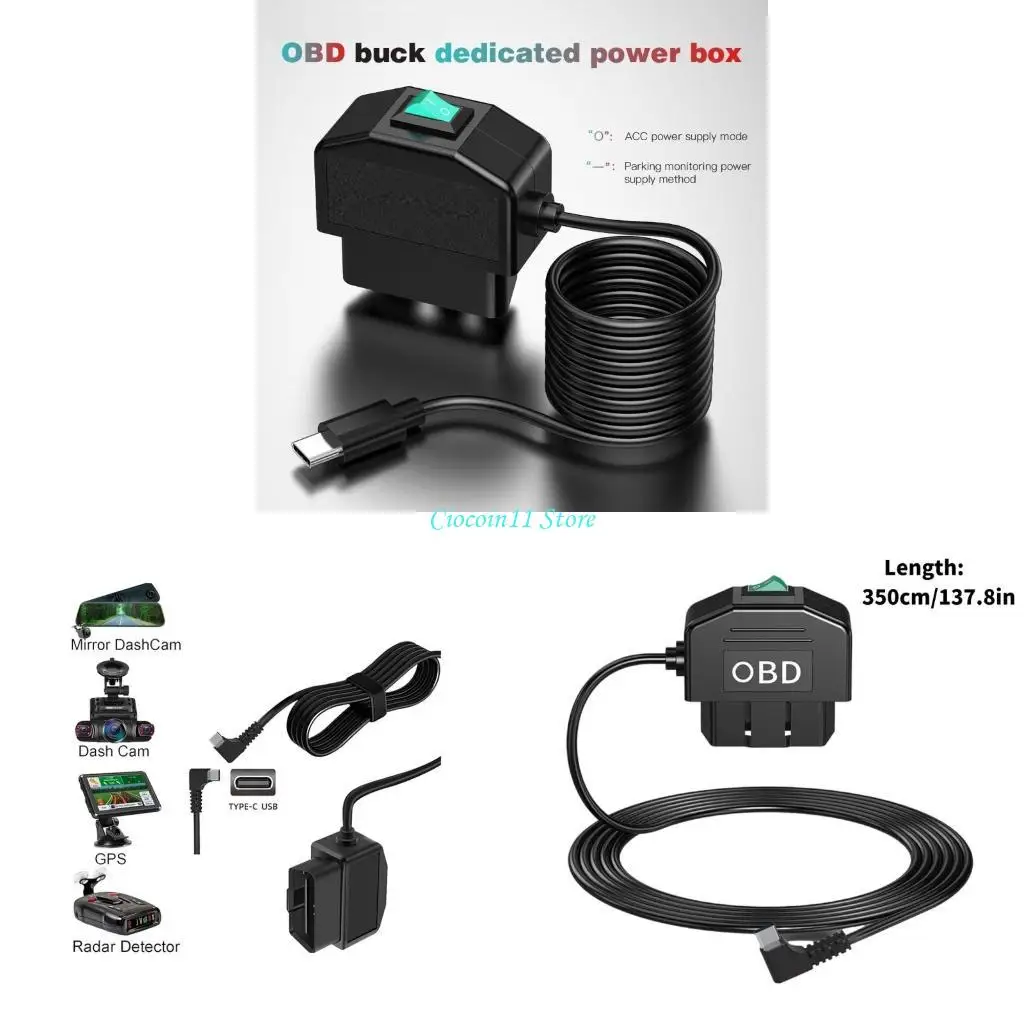 

Y1UB Advanced OBD интерфейсная панель кабеля кабеля кабеля легко установить кабель для мониторинга транспортных средств