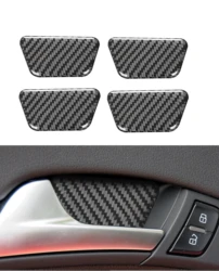 Autocollants de décoration de porte intérieure de voiture, accessoires en fibre de carbone, couvercle de bol, garniture, Audi A4L A4 B8 2009-2016 Q5 2009-2017 A5 2008-2017