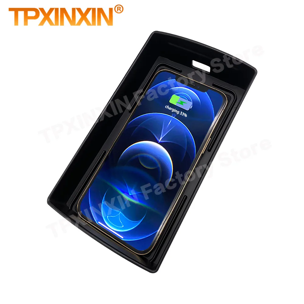 

QI Car Wireless Charger For Audi A3 S3 2014 2015 2016 2017 2018 2019 2020 Fast Wireless Charging Mobile Phone Holder For Iphone