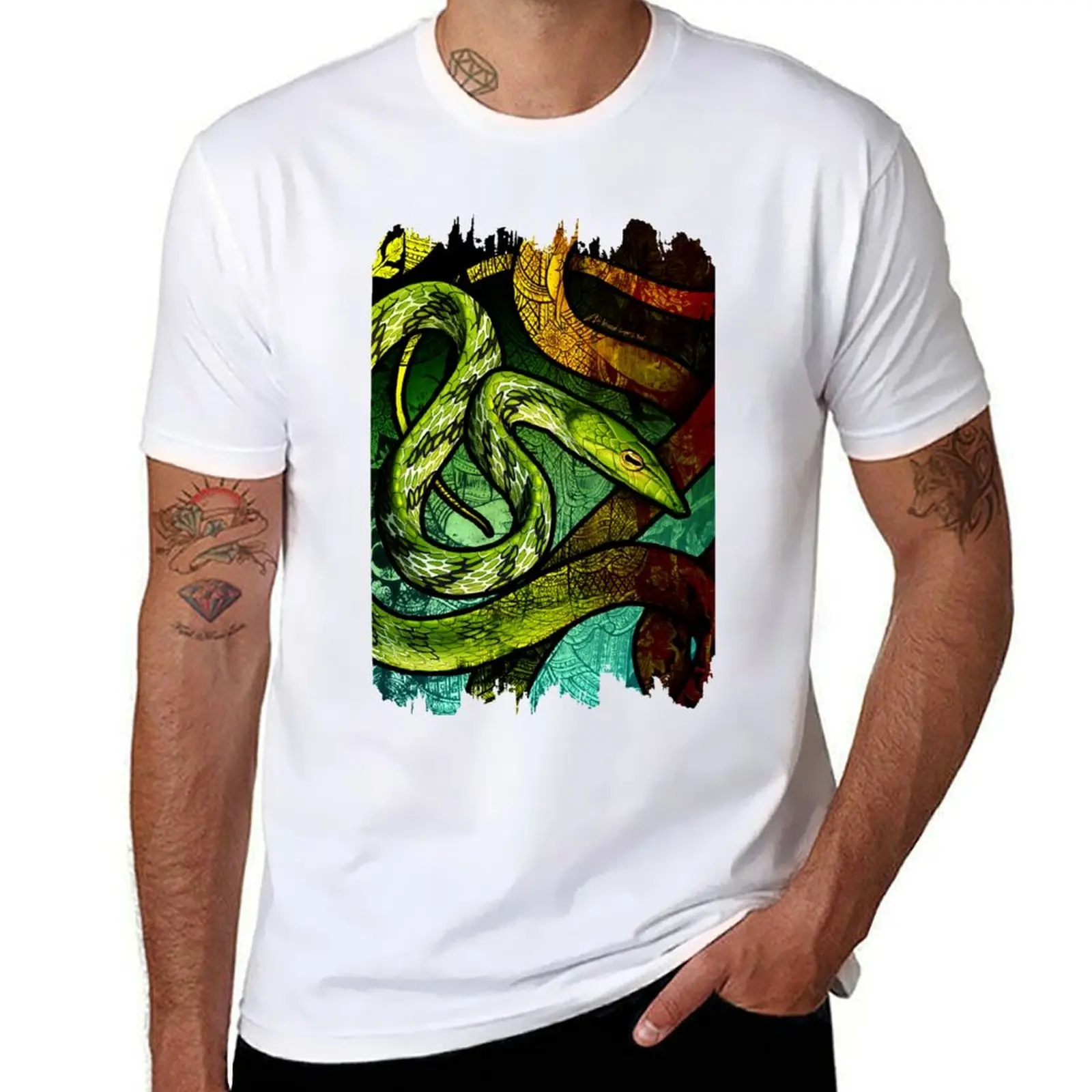 

Oriental Whip Snake T-Shirt man t shirts for men casual man t shirts high quality luxury brand graphic t shirts for man T-shirt