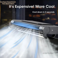 Portable Bed Fan Air Conditioner Cooler 2000mAh USB Rechargeable Electric Screen Hanging Fans For Home Office Computer Low Noise