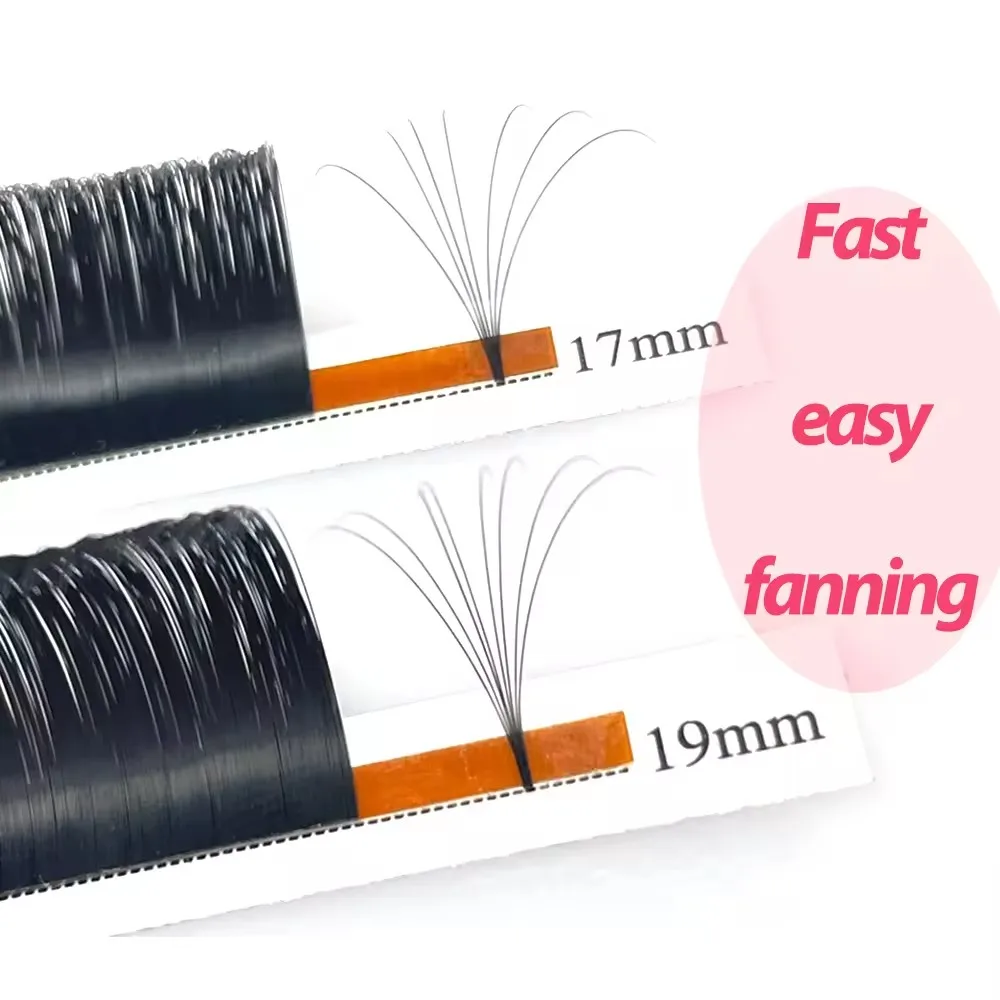 Fadvan Easy Fan Volume Lashes C Curl Bloom Individual Eyelash Extension Faux Mink Eyelashes soft Natural Camellia Lash Extension