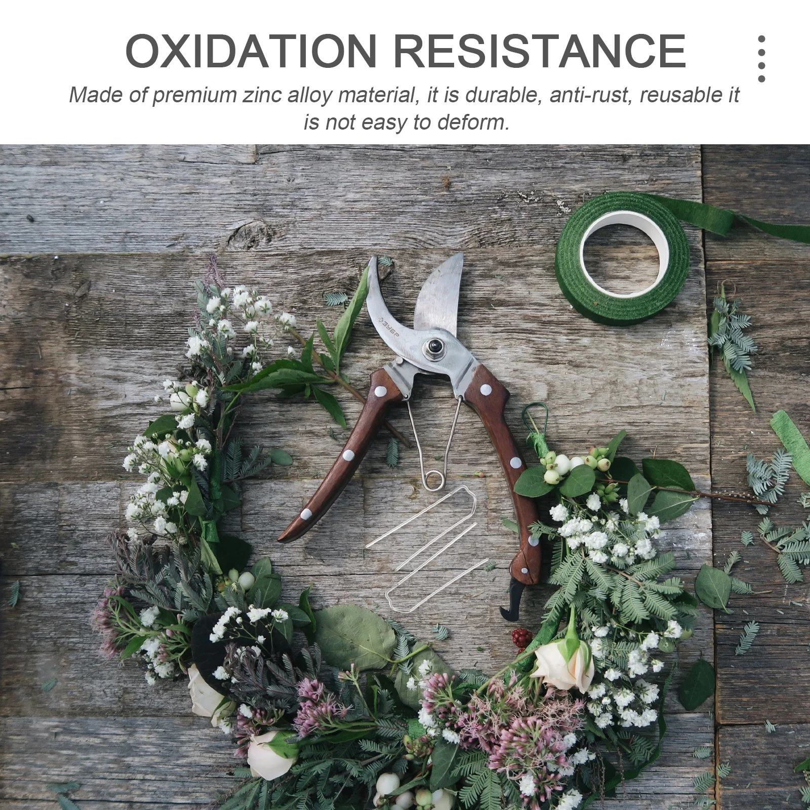 100 قطعة دبابيس حديقة على شكل حرف U متعددة الاستخدام إكليل الحرفية صنع دبابيس تشكيلة زهور أدوات دائم ساحة الحديقة خيمة حصة تأمين الوتد