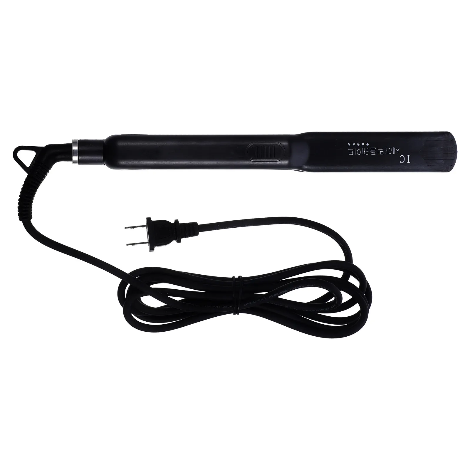 1Pcs Hair Straightener Electric Splint Portable Dual-Purpose Straight Curl Clamp Black Us Plug Steam Straightener for Salon Home