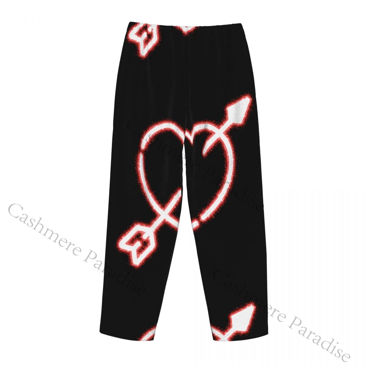 Valentine-s Day Concept Poster Flannel Pajama Pants for Women Soft Warm Sleep Pants with Elastic Waistband 3