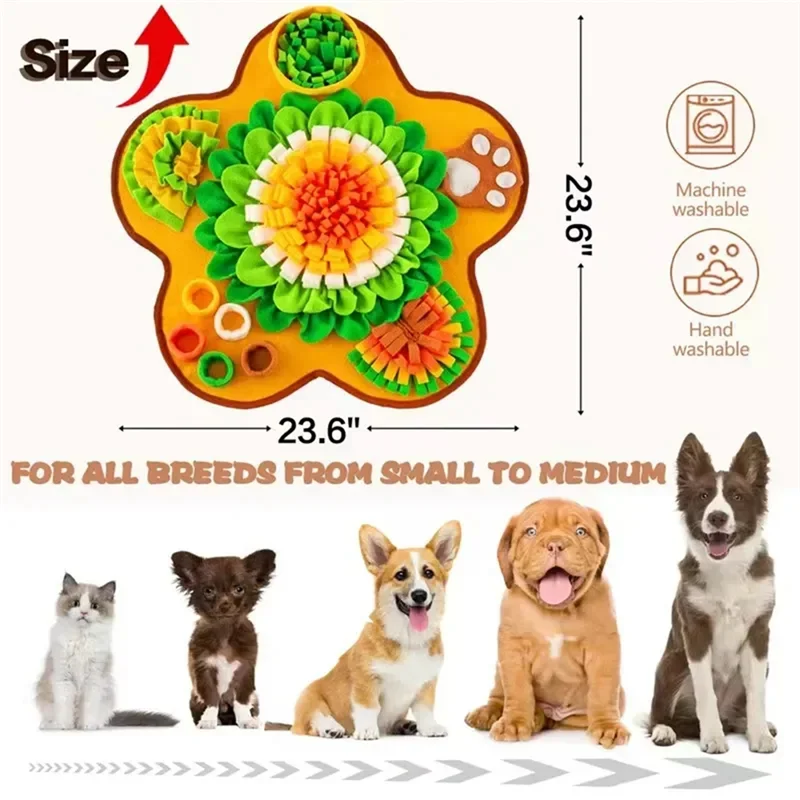 Y17A Multi-Functional Dog Feeding Mat Boredom For Dog With Pupsicles Dog Games Treat Dispenser