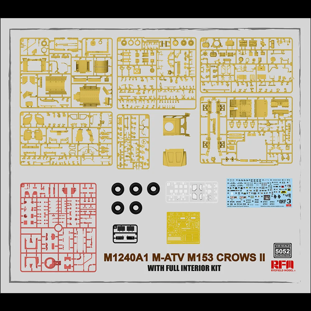 w/Fully Interior [Ryefield Model] RFM RM-5052/1001/2010/2012 1/35 M1240A1 M-ATV M153 CROWS II