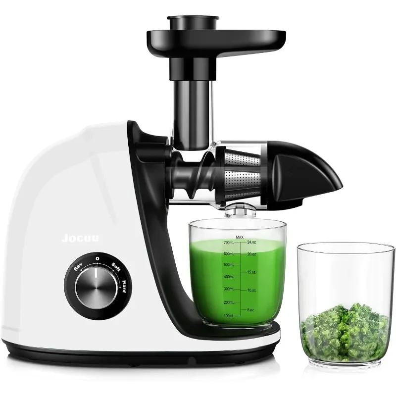 

Jocuu Slow Masticating Juicer with 2-Speed Modes - Cold Press Juicer Machine - Quiet Motor & Reverse Function - Easy to Clean