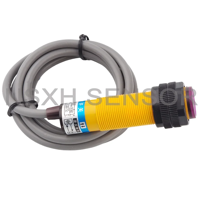 New High Quality E3F-DS30C4 E3F-DS30B2 E3F-DS30P1 E3F-DS30P2 M18 Diffuse Photoelectric Switch Sensor 3 Wire 6V-36VDC 10-30cm