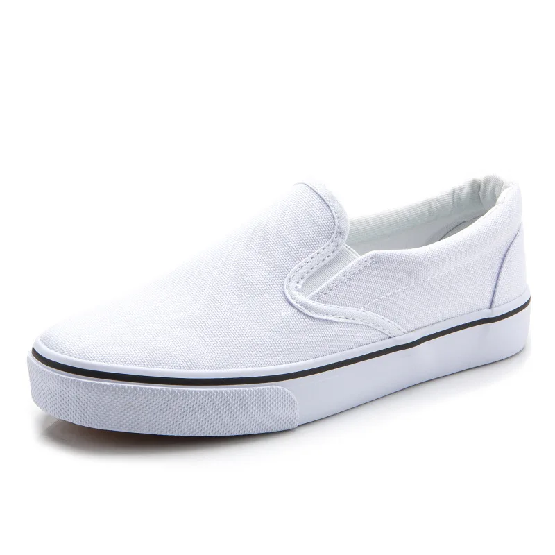 Hand Painted Canvas Shoes Comfortable White Black Spring Male Female Couple Student Lightweight Elastic Sneakers Tênis Feminino image 5