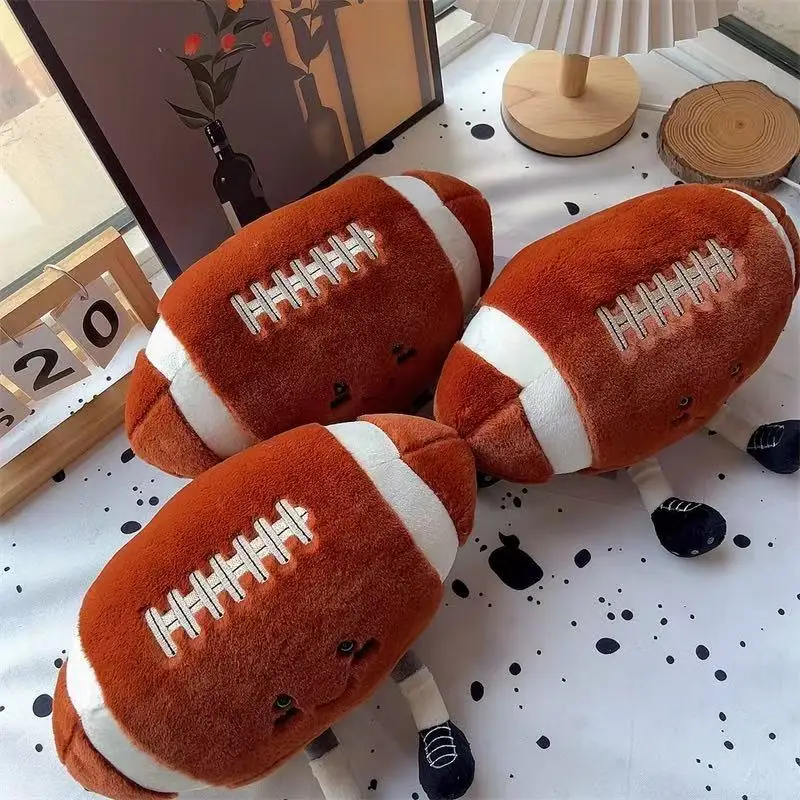 20cm simulação rugby boneca brinquedo de pelúcia artesanal boneca dos desenhos animados anime bonito travesseiro almofada decoração para casa presente aniversário das crianças para