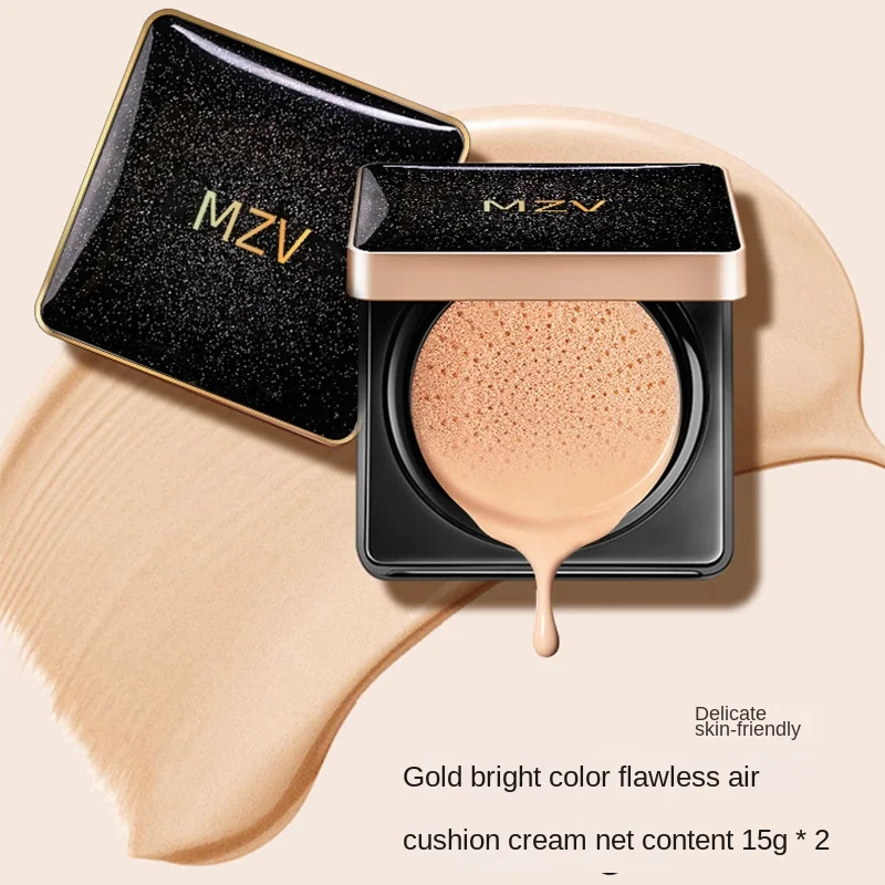 30g MZV Air Cushion Cream Waterproof Foundation with Replacement Full Cover Oil Control Face Base Makeup Soft Baneou Concealer