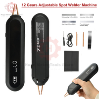12 Gears Adjustable Spot Welder Machine Portable Nickel Spot Welder 9 level LED Lighting for 18650 Lithium Battery DIY Kit