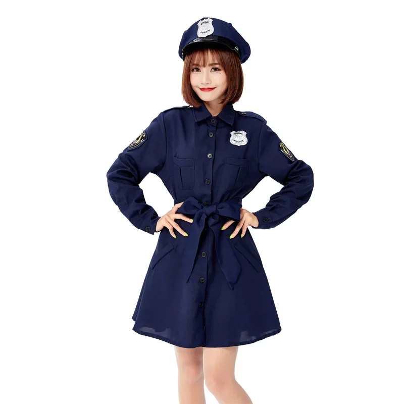 

Halloween Cosplay Policewoman Uniform Game Club Costume