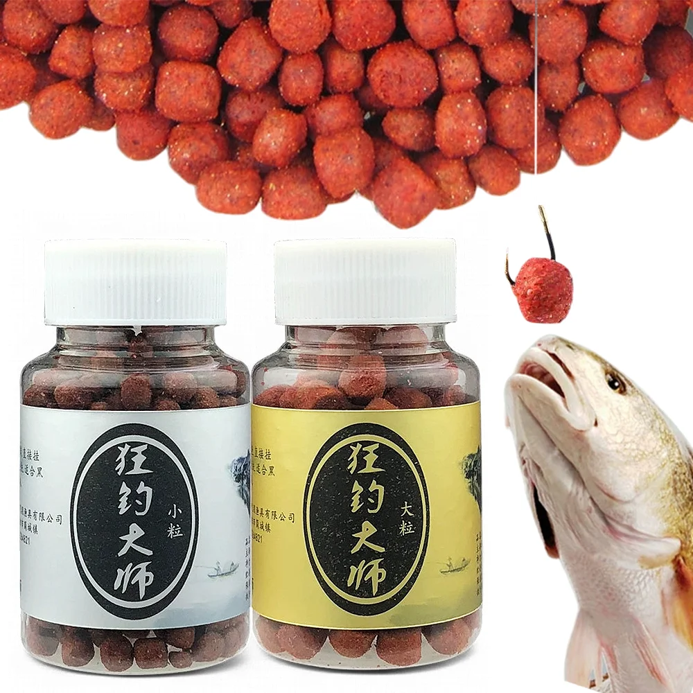 

Bait Fishing Lures High Protein Granular Carp Wild Fishing Strong Fishy Scent Freshwater Easy to Use Effective Bite