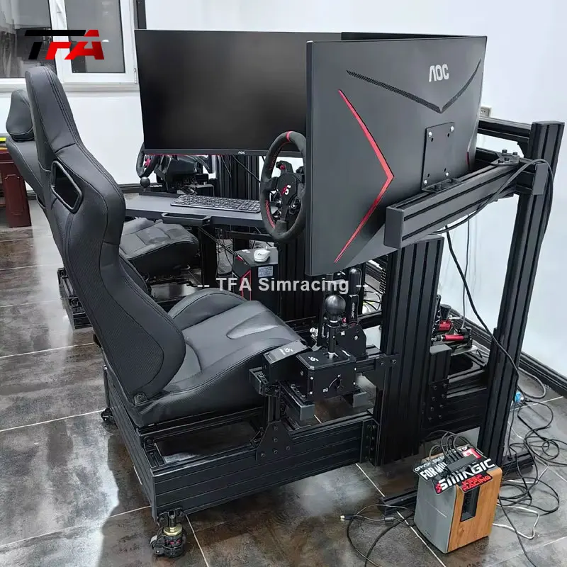 Heavy Capacity Bearing Home Using Custom Design Basic Sim Racing Rig 40120  40160 Simulation Game Racing Cockpit Kit