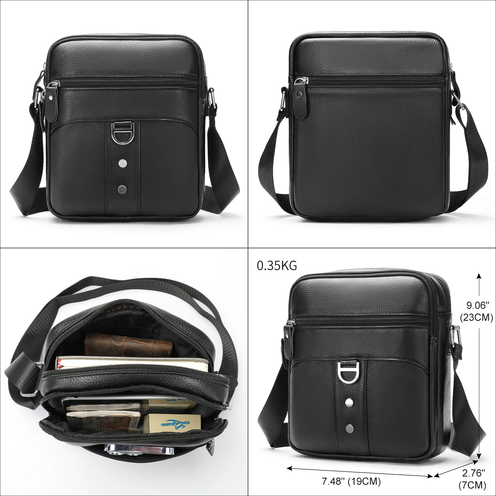 MVA Leather Crossbody Bag For Men Shoulder Bags Casual Sling Sac Bolso Hombre Bandolera Borsa Tracolla Uomo Sacoche Homme Luxe