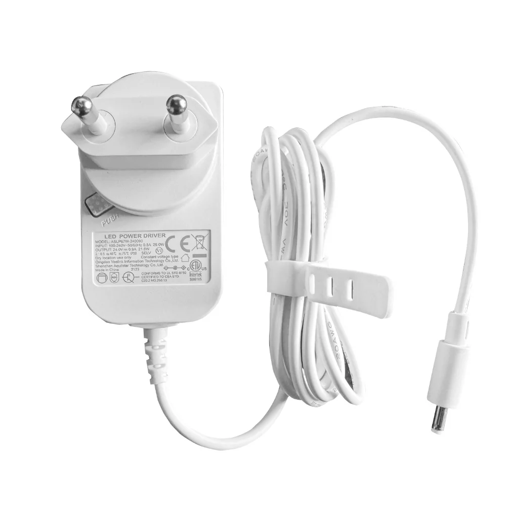 24V Charger for Yeelight Smart Strip Light 1S Replacement Power supply Adapter 24V LED Power Driver-24V-0.9A-DC 4.0X1.7mm Plug view 6