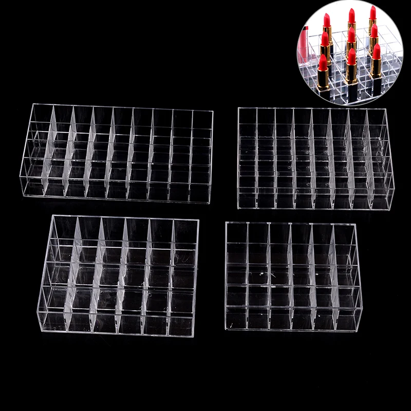 

【24/36/40Lipstick Holder Display Stand Cosmetic Organizer Makeup Case Acrylic】