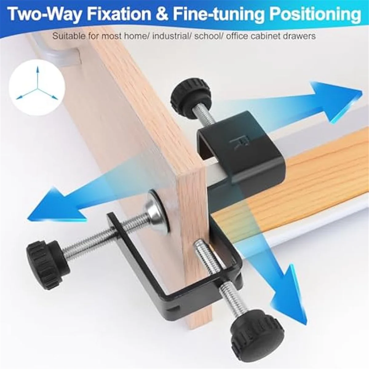 A002 2Pcs Drawer Front Mountin - Woodworking Clamp ulasan dan harga
