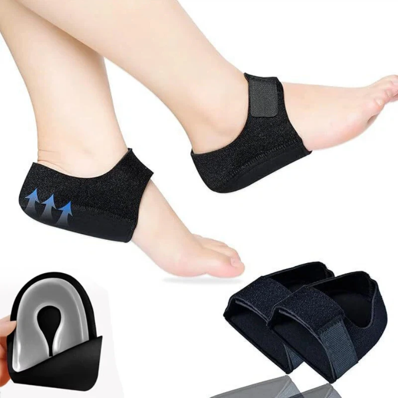 Plantar Fasciitis Heel Spur Foot Support With U-Shaped Silicone Gel Heel Cups for Heel Pain Relief Insoles for Man Woman Walking