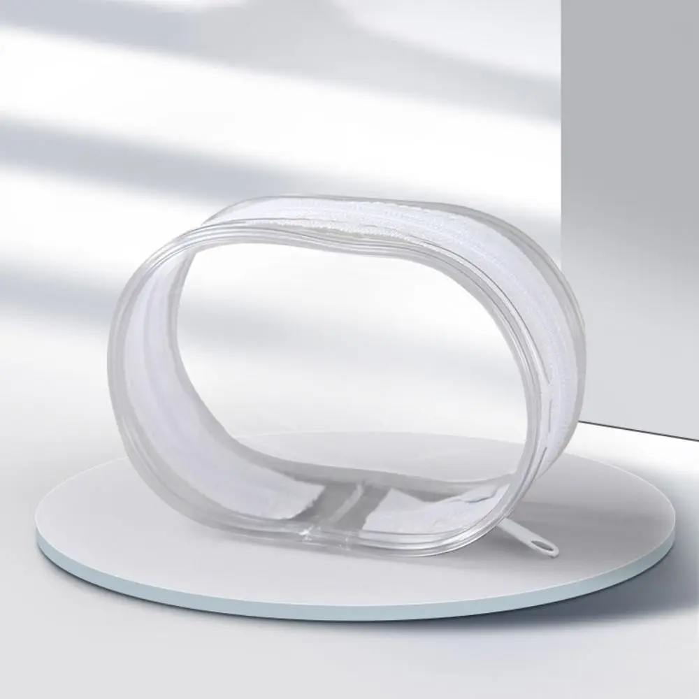 Outdoor Portable Data Cable Storage Box Waterproof Transparent Doll Display Bag PVC Doll Organizer for Makeup Storage