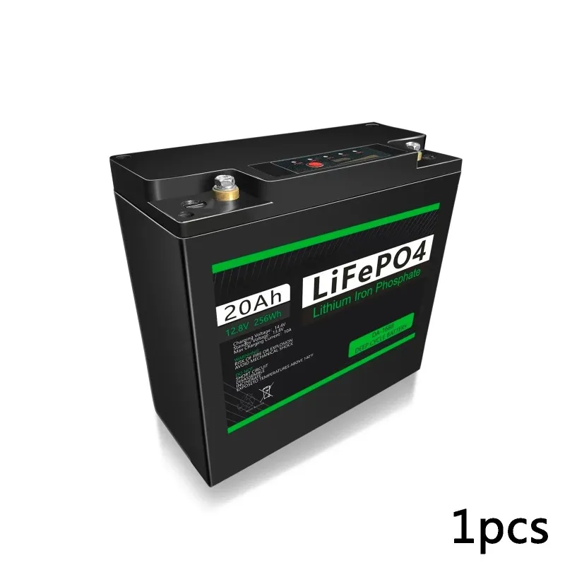 For Power Wheels Fish Finder Lighting Supply Lithium Battery Children's Scooter 12V 20Ah LiFePO4 Battery with 30A BMS Deep Cycle