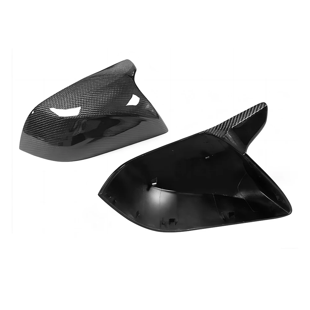 Replacement Rearview Side Mirror Covers Cap For Tesla Model 3 M Style Carbon Fiber Casing Shell