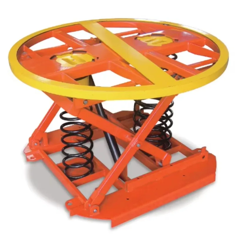 Self Leveling  360 Degree Rotation Spring Pallet Elevators Level Loaders