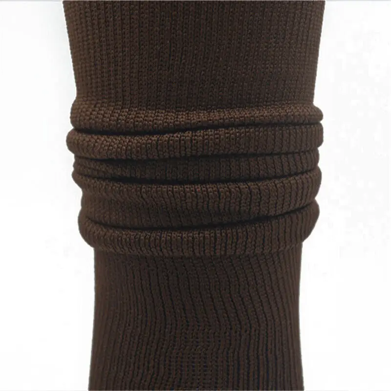 Knielange Socken Damen Herbst Winter Verdickung Nylon Oberschenkel hoch über Knie Strumpf einfarbig Damen Mädchen lange Lolita Socke