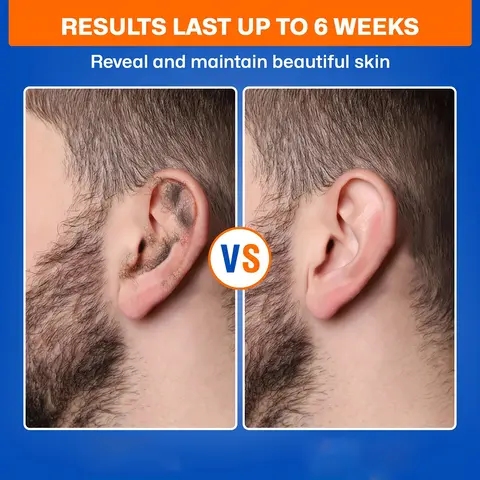 VIILIFE 남성용 퀵 키트 남성용 30개 왁스 스틱 코 헤어 왁스 키트에는 알로에 베라가 포함된 콧수염 스티커 가드 및 후 왁스 물티슈가 포함되어 있습니다.