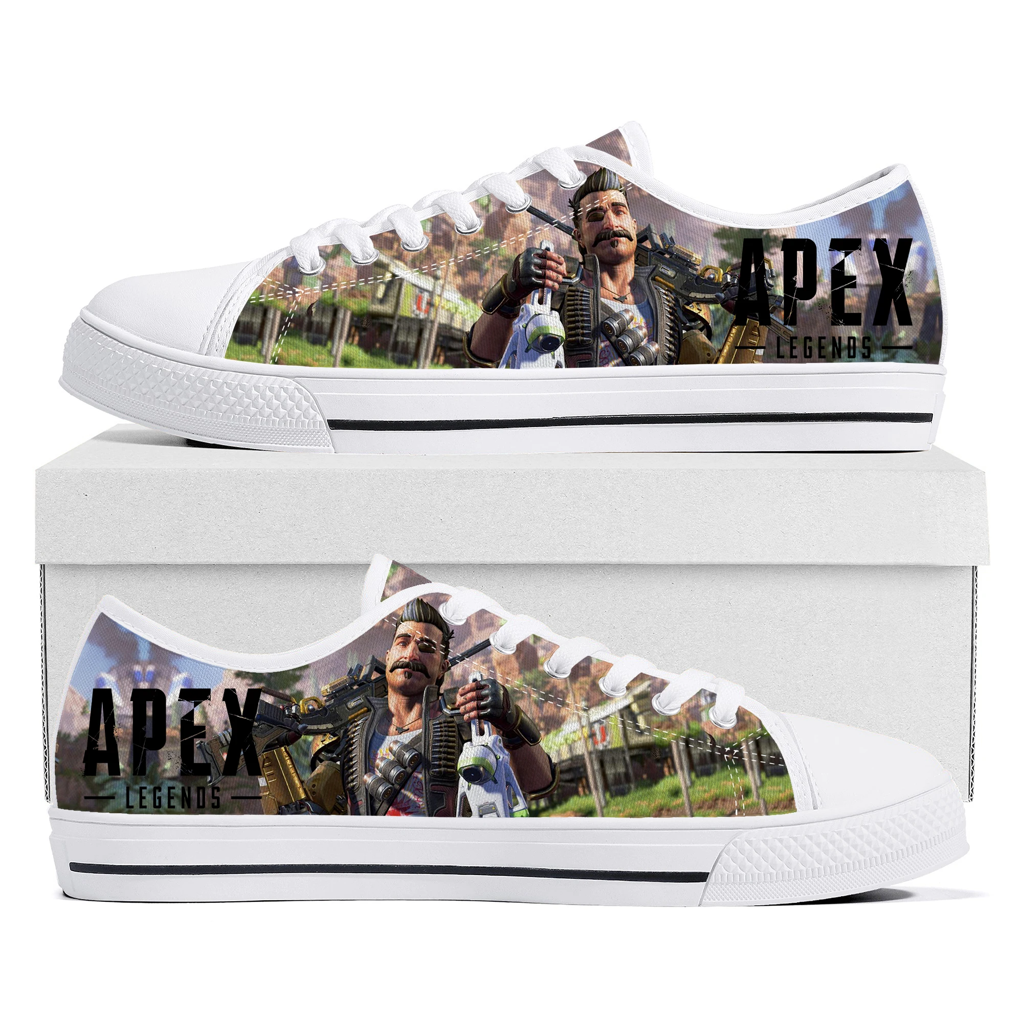 Apex Legends Fuse Low Top Sneakers Hot Cartoon Game Womens Mens Teenager High Quality Canvas Sneaker Couple Custom Built Shoes