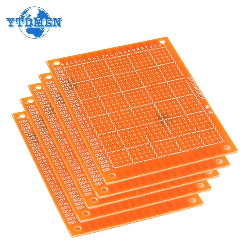 10pcs/lot Universal PCB Board 7x9 Diy Prototype Paper Printed Circuit Board Panel 70x90mm Single Side Electronic Soldering Board