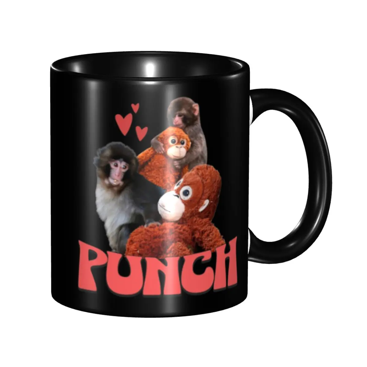 Monkey Punch Baby Monkey Holding Toy Mugs Cute Tea Cup Gifts For Friends