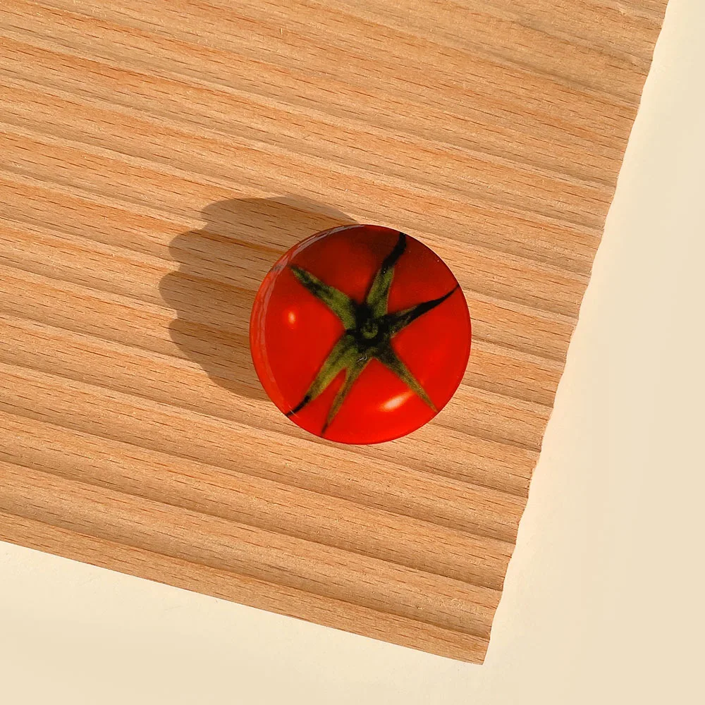 Coque de Croissant de tomate, Simulation coréenne mignonne, poignée de téléphone pliable, support Griptok pour iPhone Samsung, accessoires de téléphone universels