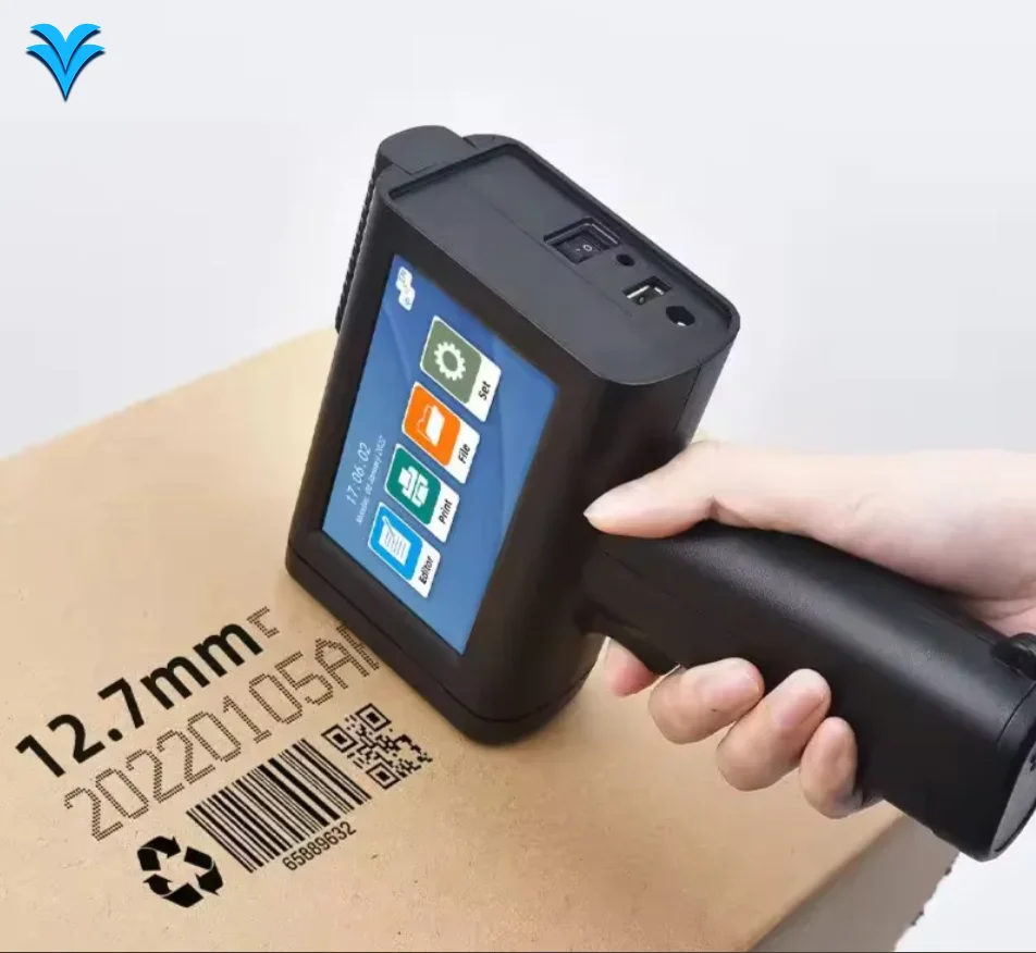 

Portable Mini Smart Handheld TIJ Inkjet Printer Manual for Card Paper Cloth Metal Carton Plastic Storage Printing