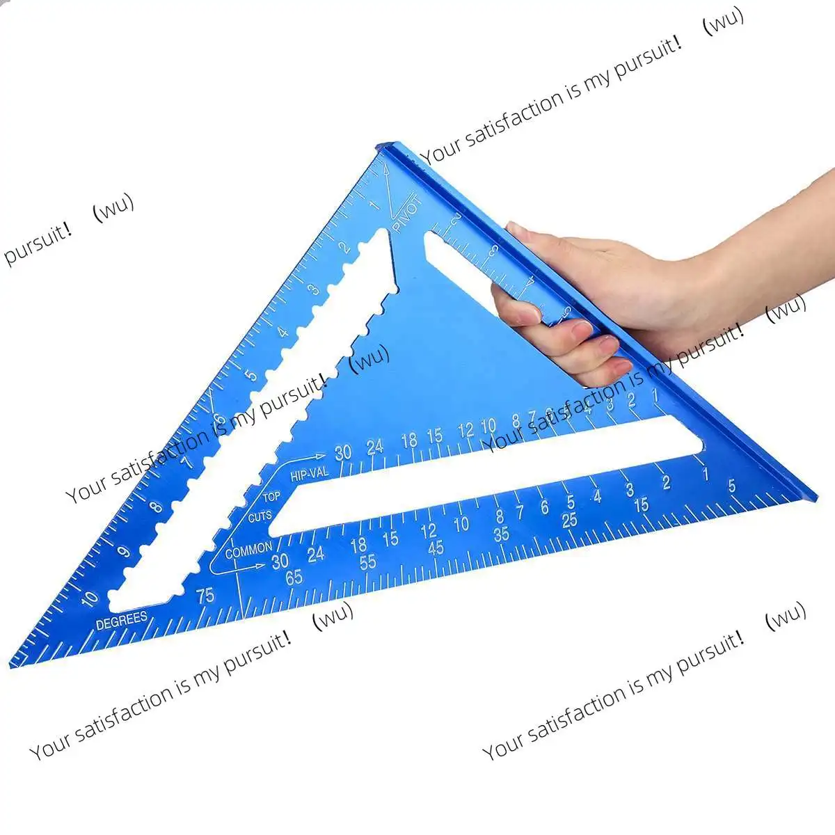 7'' Aluminum Alloy Triangle Ruler Gauges Speed Protractor Miter for Carpenter Line Scriber Saw Guide Percision Measurement Tool