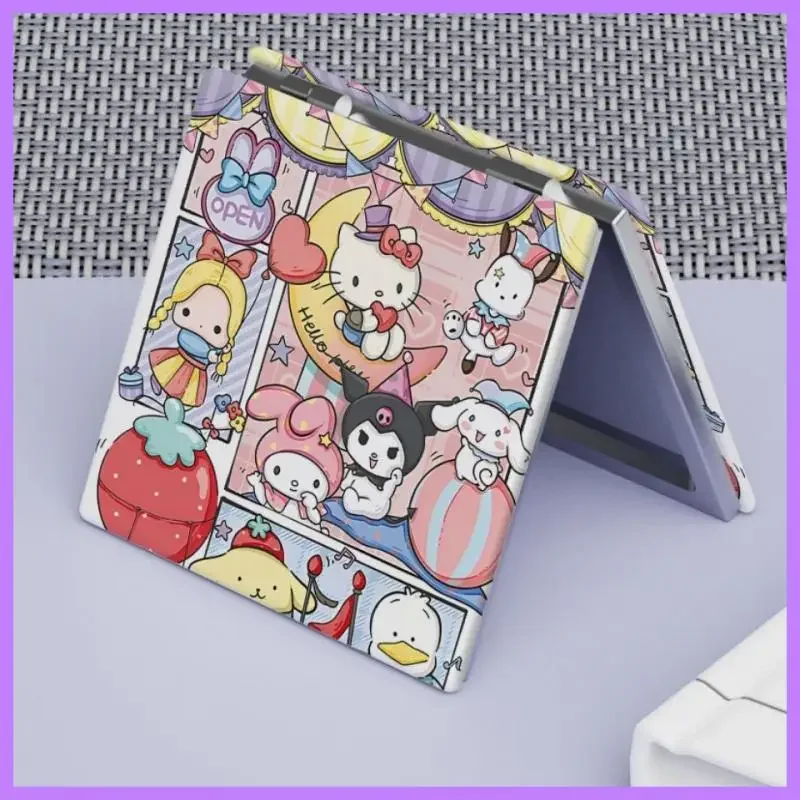 Miniso Hello Kitty Spiegel Cartoon Happy Kittycat Meisjes Hart Spiegel Mini Size Gemakkelijk Dragen Roze Colour Dubbelzijdige Make-Up Spiegels