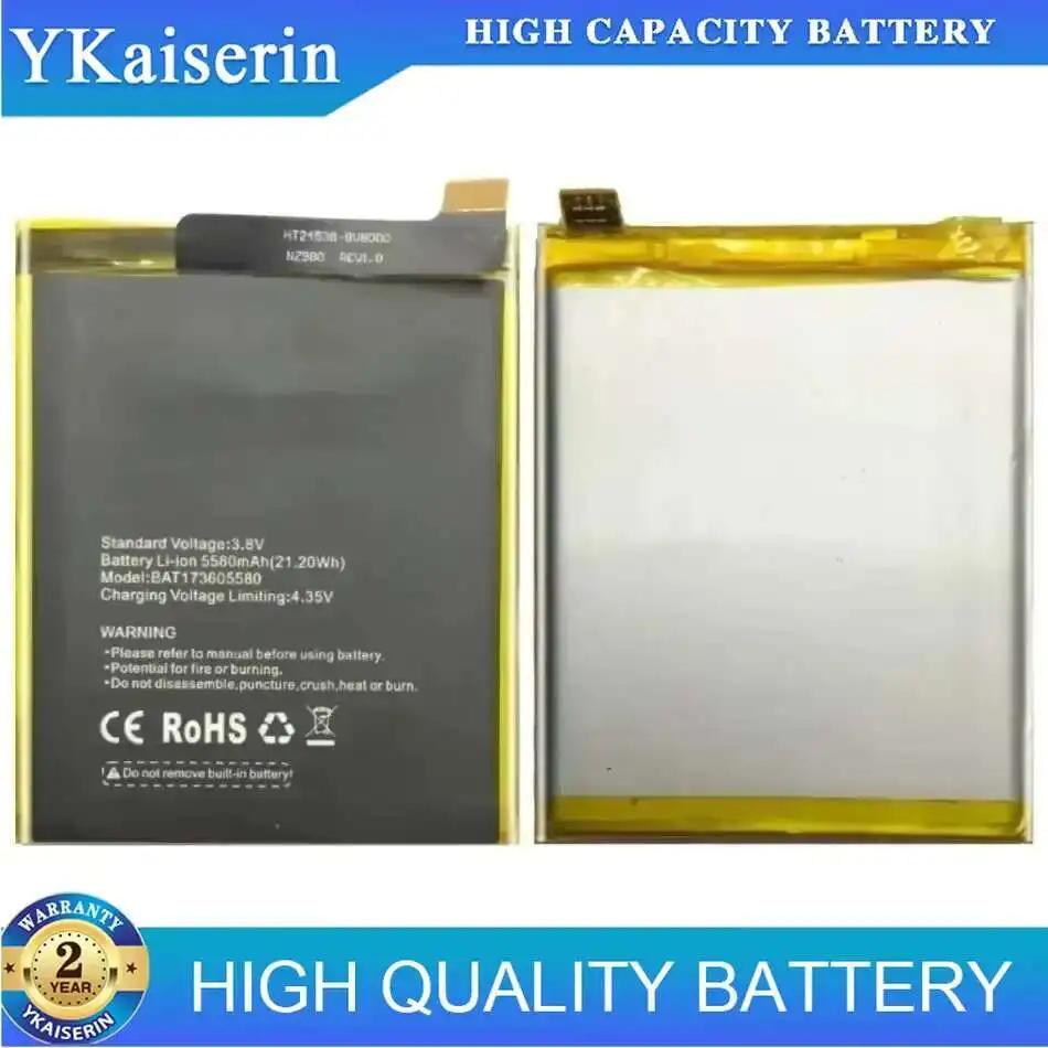 

Premium Replacement For Doogee S60 S60 Lite BAT17M15580 Mobile Phone Battery 5580mAh Fast Charging BAT173605580