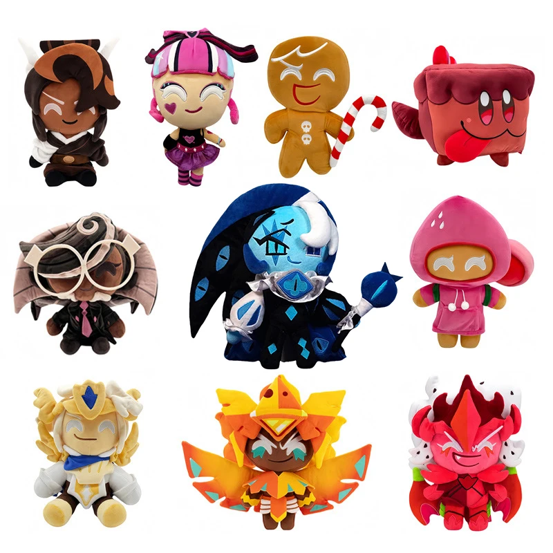 

НОВАЯ плюшевая кукла с тенью, молочным печеньем, аниме, бесшумная соль, вечный сахар, мягкая игрушка, милое печенье, бег, королевство, плюшевый детский подарок на день рождения