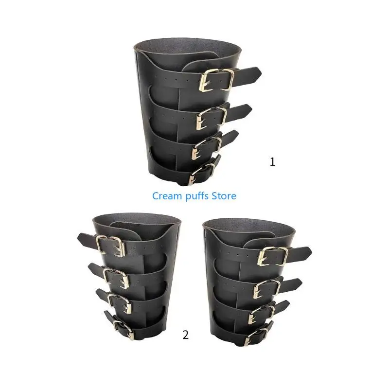 Bracelet Vintage du moyen âge 50LE, large bracelet à boucle, armure, manchette, gantelet, poignet en PU pour photo