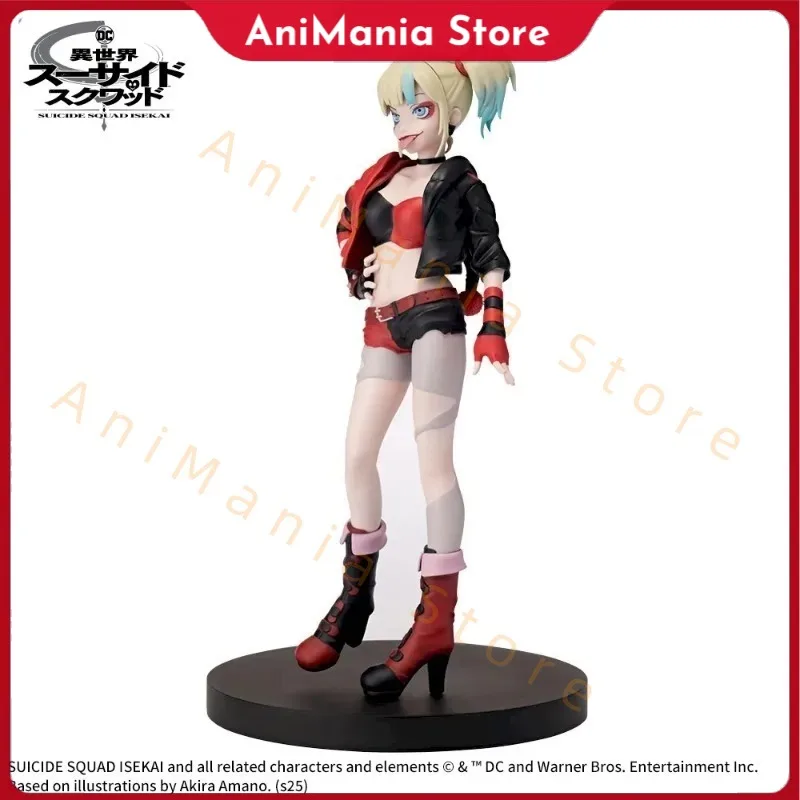 

In Stock Original SEGA Suicide Squad Harleen Quinzel and The Joke Figure Anime Toys Desktop Decorate Collections Model Gifts