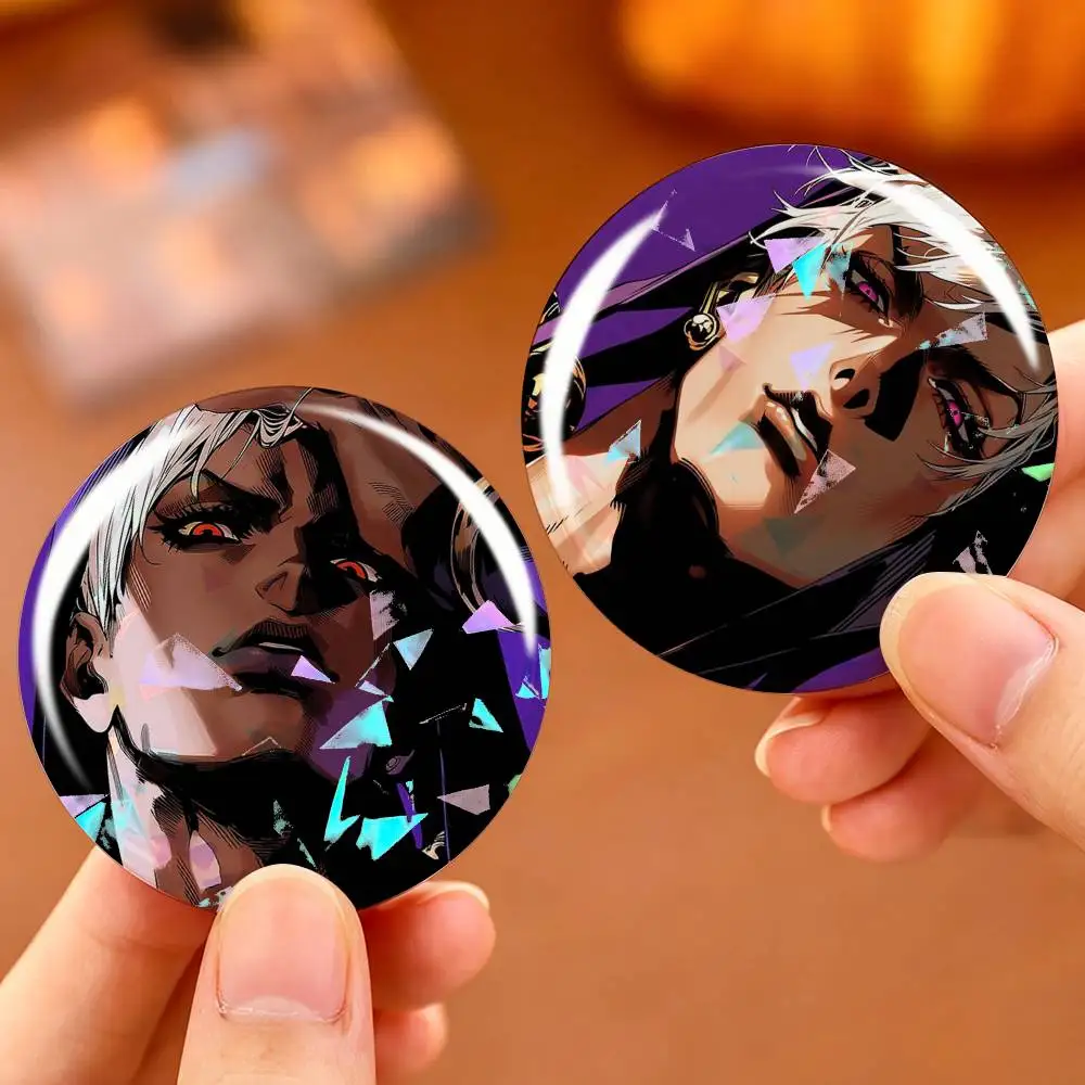 Cool J-Jojo R-Risotto Nero Custom Tinplate Round Button Badges Pins Brooches for Clothes Backpack