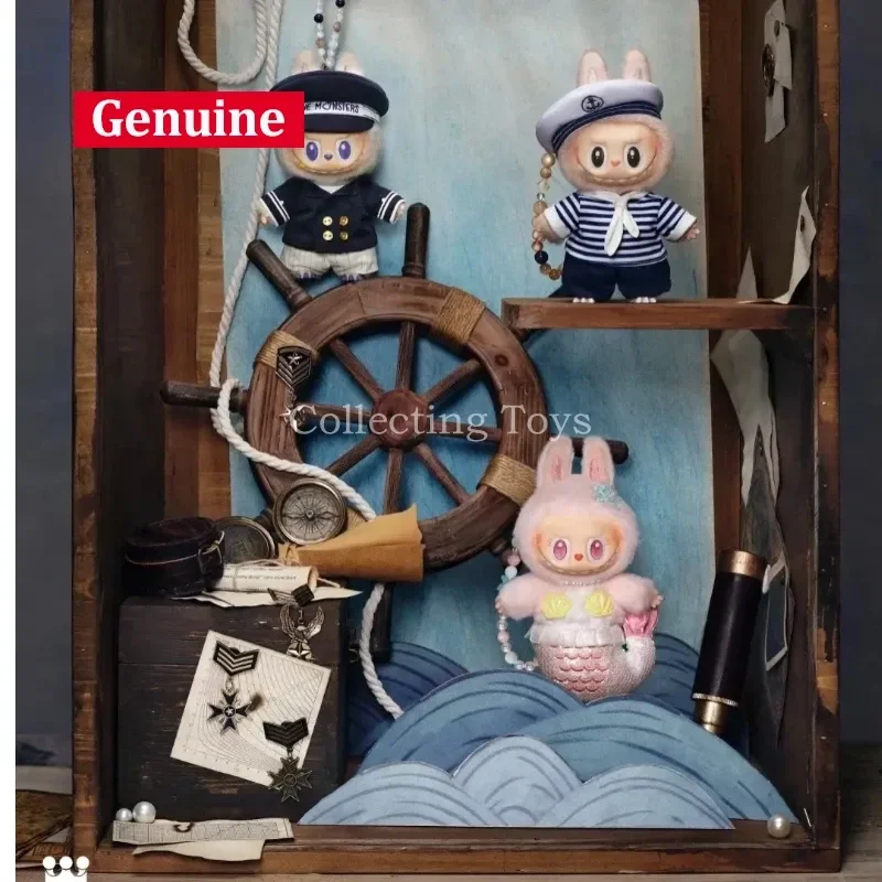 

Genuine 18cm The Monsters Flying Labubu Series Captain Sailor Mokoko Mermaid Vinyl Plush Pendant Keychain Collectible Toys Gifts