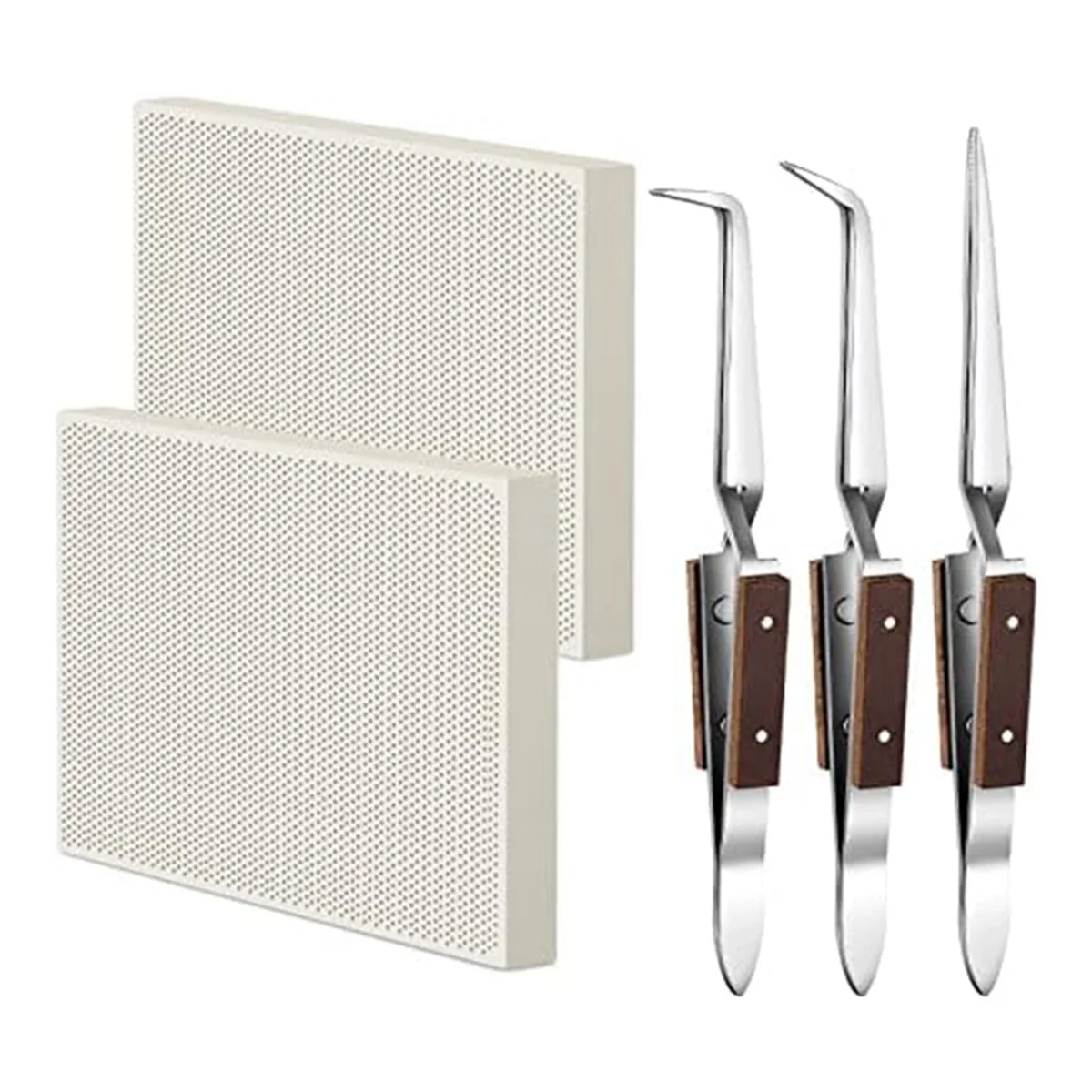 

A96Q-Welding Blocks Honeycomb Ceramic Welding Plate Jewelry Welding Kit for Jewelry Making Tools Welding Supplies Parts