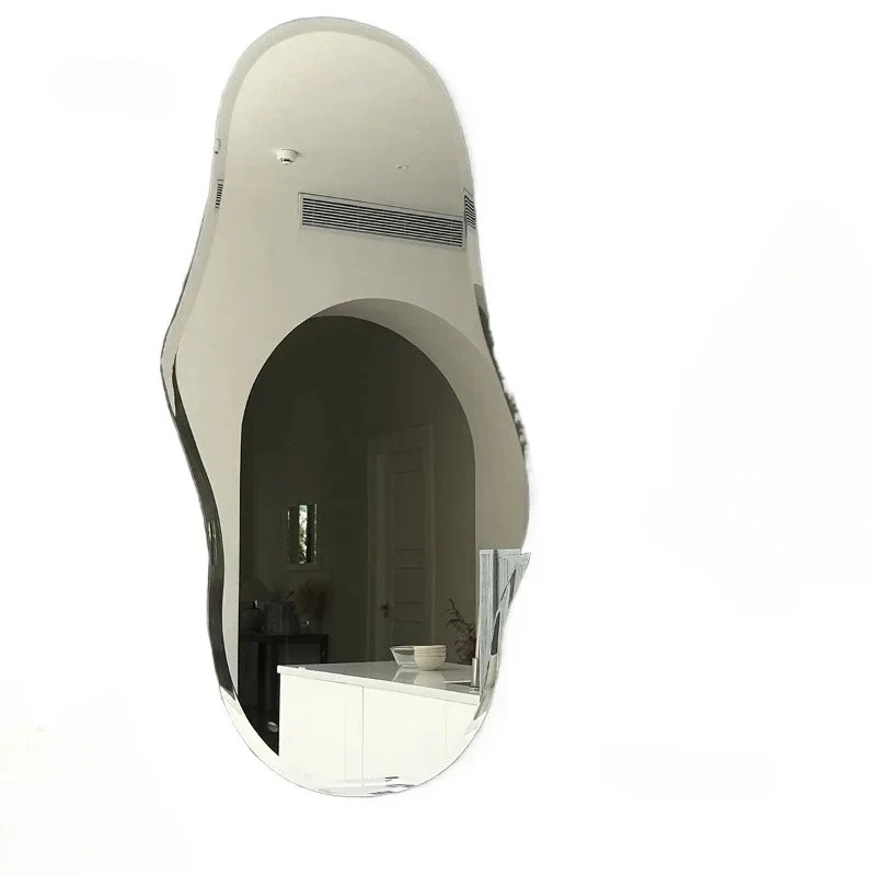Irregular Decorative Wall Mirrors Home Art Decorative Mirrors Irregular Water Drop Design Full Length Standing Room Decoration