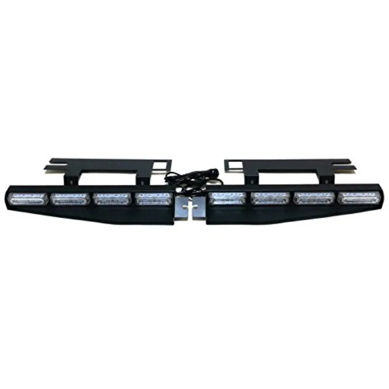 12 V 32 W 16 led sun car flash emergency vehicle visor light bar suction cup instrument panel interior windshield