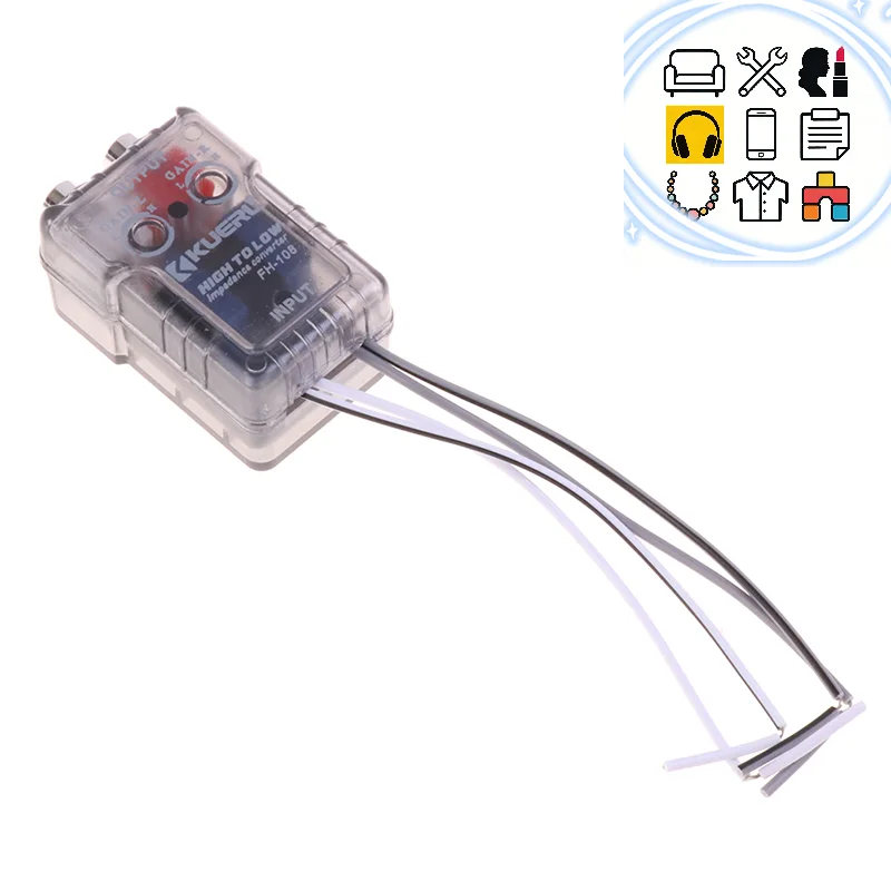 High Level Speaker Signal to Low Level Adapter Car High to Low Subwoofer Converter